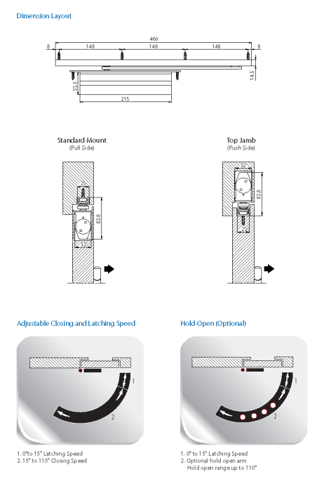 Atena 180 Concealed Door Closer - Image 2