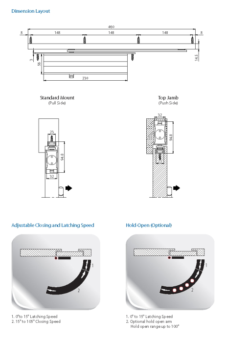 Atena 450 Concealed Door Closer - Image 2