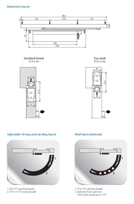 Atena 660 (2-4) Concealed Door Closer - Image 2