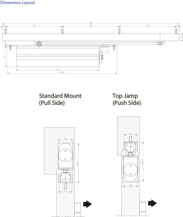 Atena 810 (2-4) High Efficiency Concealed Door Closer - Image 2