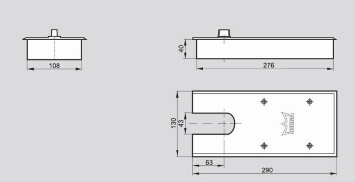 Dormakaba BTS 65 Floor Spring - Image 2