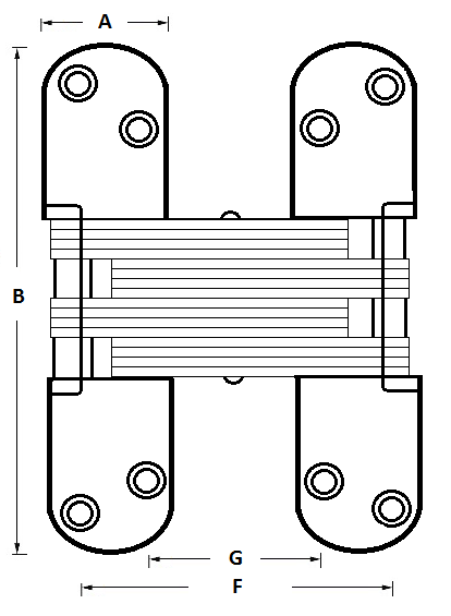 PBS Stainless Steel Concealed Hinges - Image 3