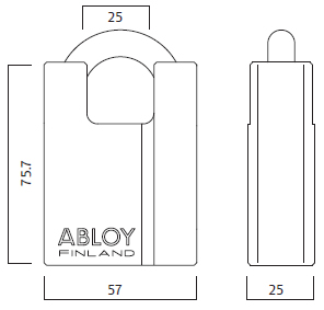 Abloy PL342 Padlock - Image 2