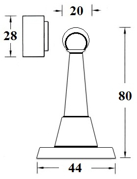 012 SS Magnetic Door Holder (80mm) - Image 2