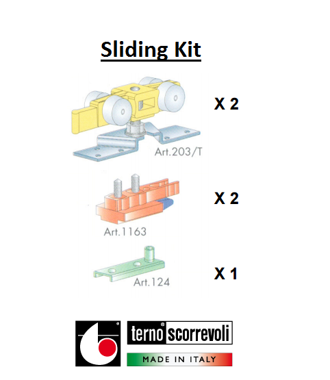 Terno Scorrevoli Heavy Duty 160KG Sliding Kit - Image 2