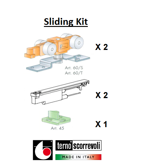 Terno Scorrevoli 80KG Damped Action Sliding Kit - Image 2