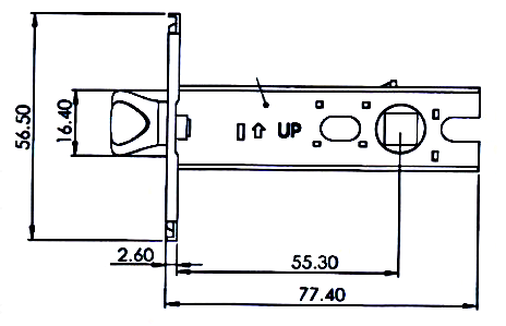HDB Bedroom Lever Handle Door Lockset - Image 4