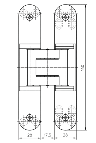 PBS Stainless Steel Heavy Duty Concealed Hinge - Image 5