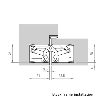 PBS Stainless Steel Heavy Duty Concealed Hinge - Image 4
