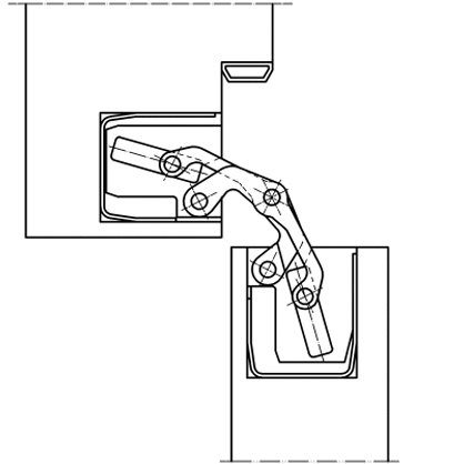 PBS Stainless Steel Heavy Duty Concealed Hinge - Image 3