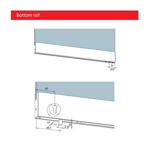 Dormakaba TP Door Rail - Image 3