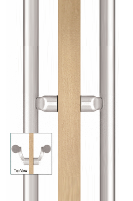 PBS Singapore Stainless Steel Postmount Offset Pull Handle - Image 3