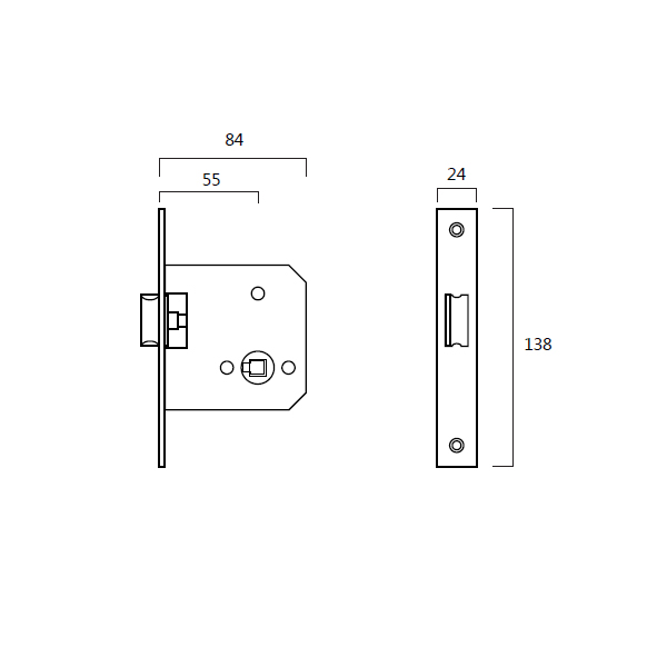 Dormakaba 209 Mortise Passage Lock - Image 2