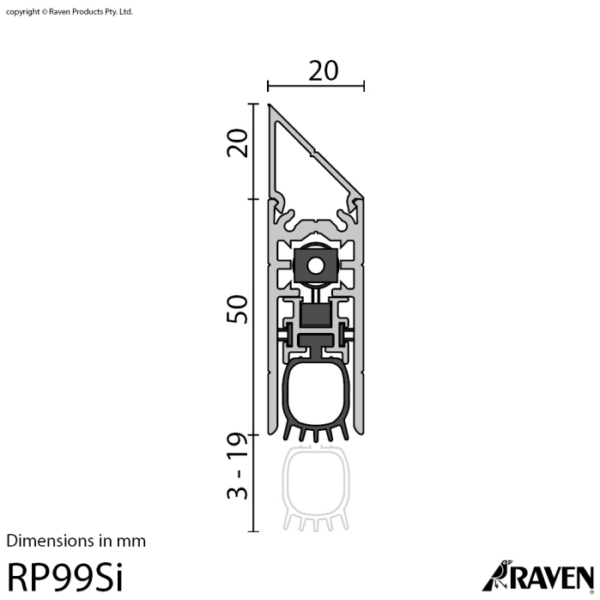 Raven RP99Si Automatic Door Bottom Seal