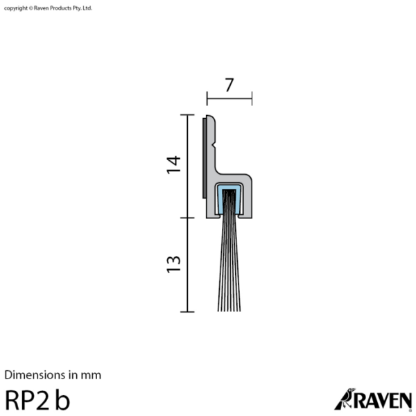Raven RP2b Door Brush Seal