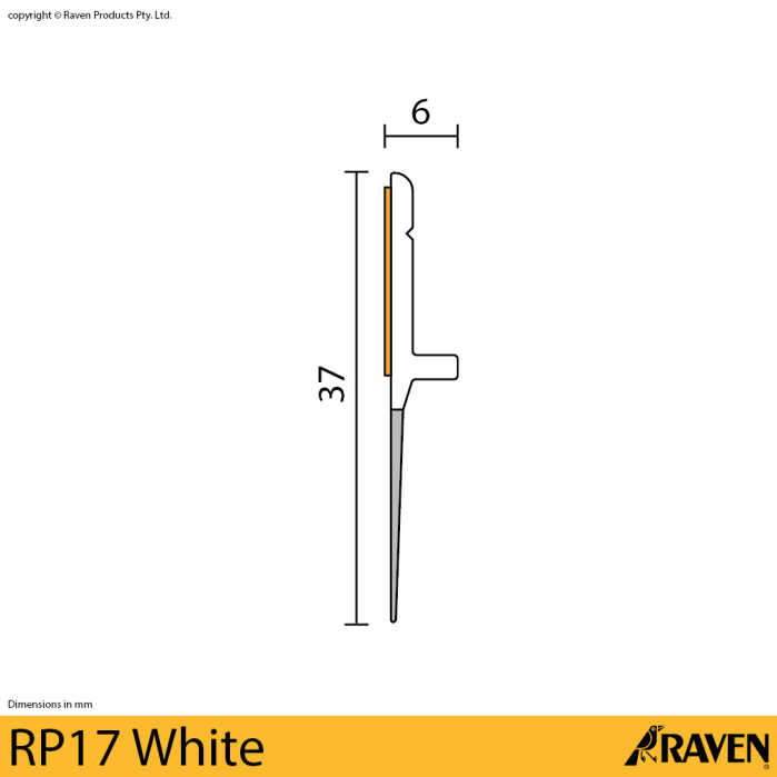 Raven RP17 Door Bottom Sweep Seal