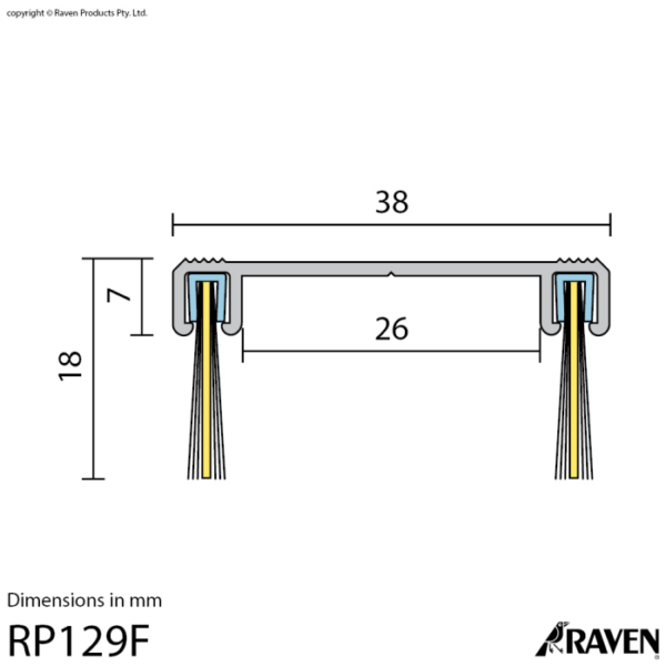 Raven RP129F Door Bottom Sweep Seal