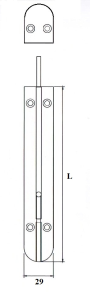 Stainless Steel Medium Duty Barrel Bolt - Image 2