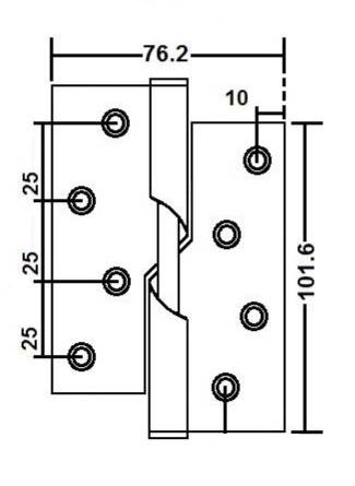 Stainless Steel Rising Hinge - Image 2