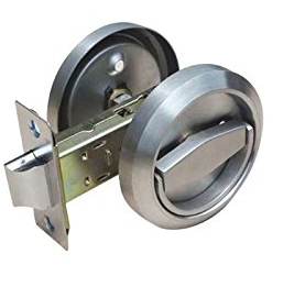 PBS Stainless Steel Edged Cup Handle with Passage Latchset