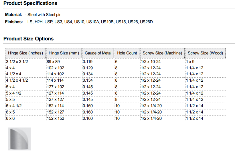 Hager BB1279 Ball Bearing Steel Five Knuckle Hinge Polyware Pte Ltd